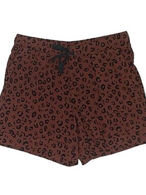 LulaRoe Leopard Print Drawstring Lounge Shorts - Brown & Black- M